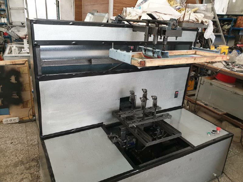 دستگاه چاپ سیلک گرد زن برقی بارز روشن